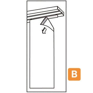 Schiebegardine "Flora-Spitz", Größe: 180x60 cm - VHG VHG