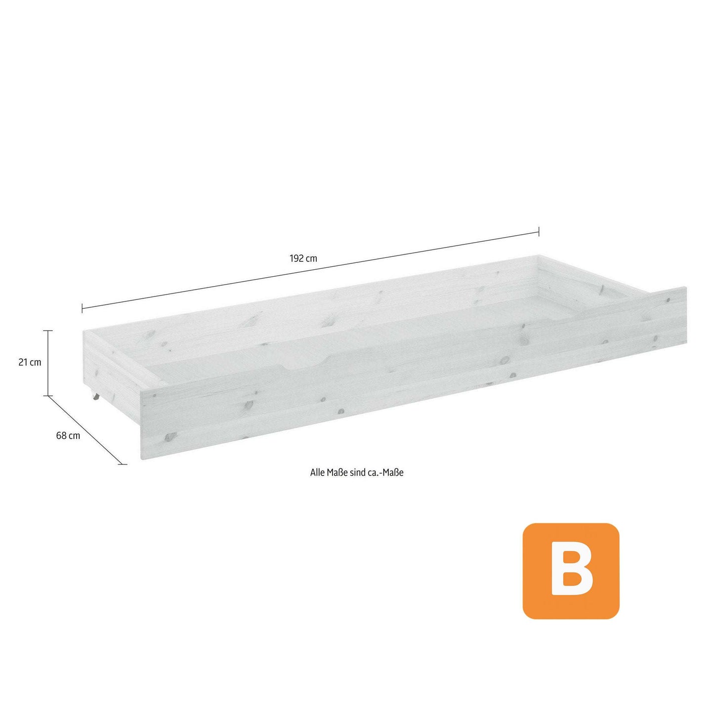 Schubkasten "KERO", weiss - HOME AFFAIRE HOME AFFAIRE