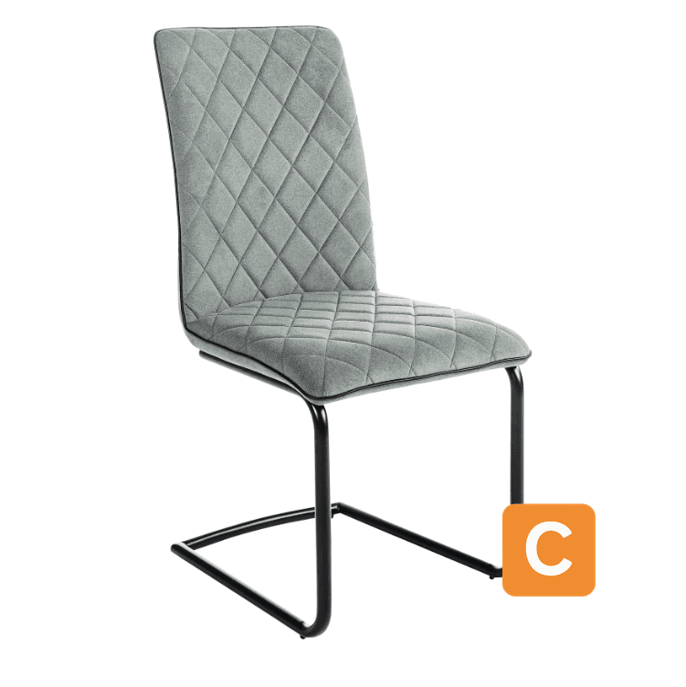 Schwingstuhl "Paolo", grau mit schwarzem Gestell - ATLAS Atlas Einrichtungs-Einkauf GmbH