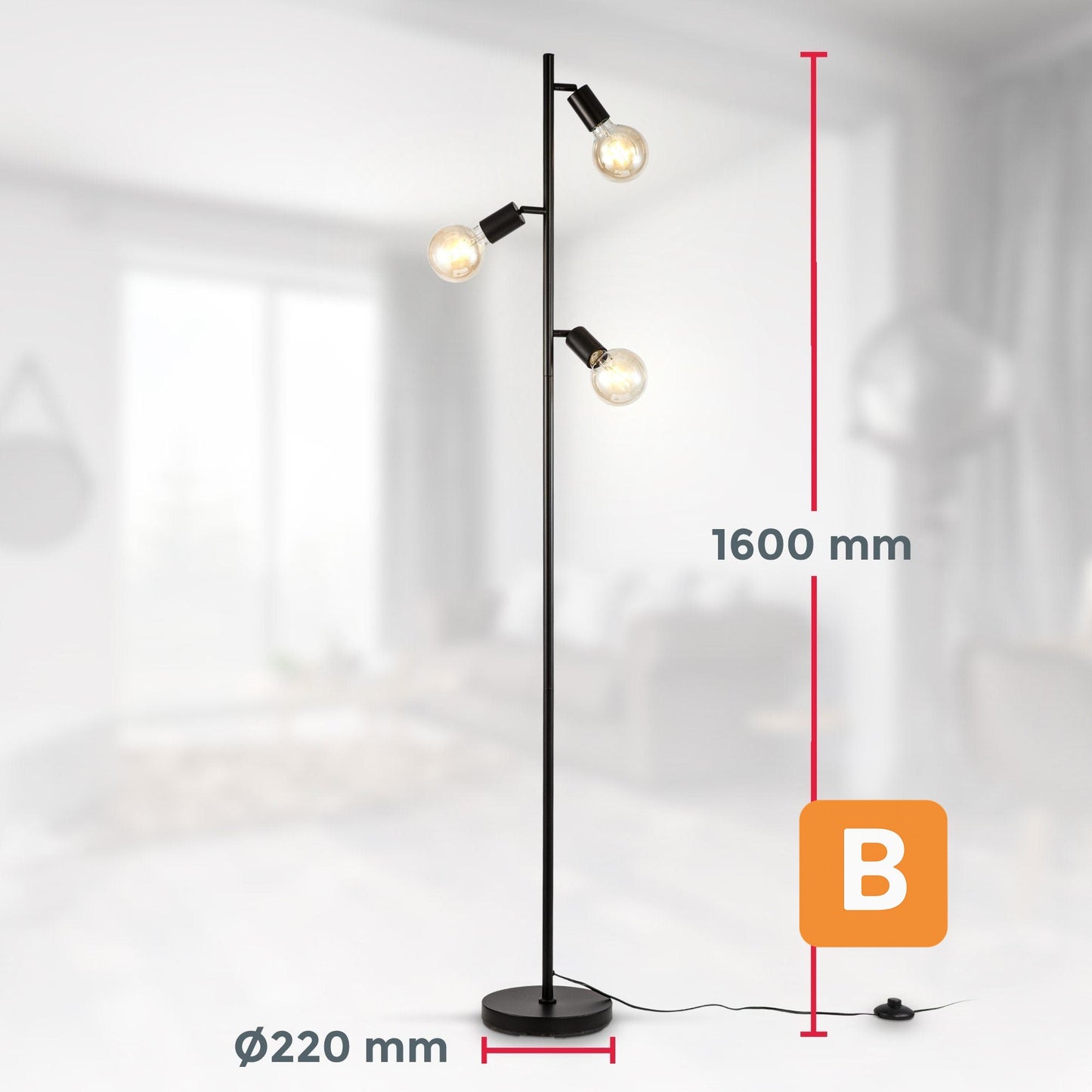 Stehlampe B.K.Licht