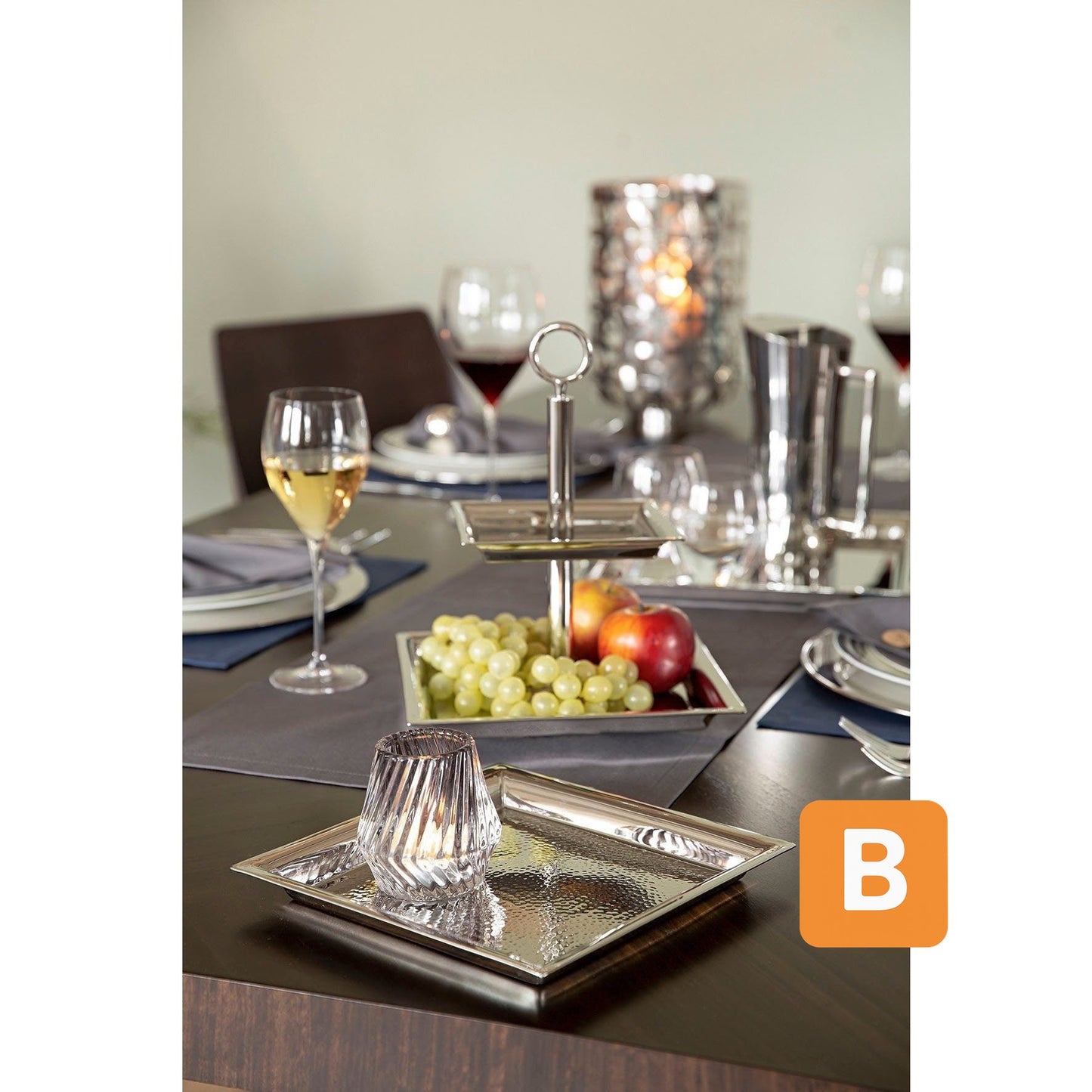 Tablett "NAGANO", Edelstahl, 24 cm - FINK Fink GmbH & Co. KG