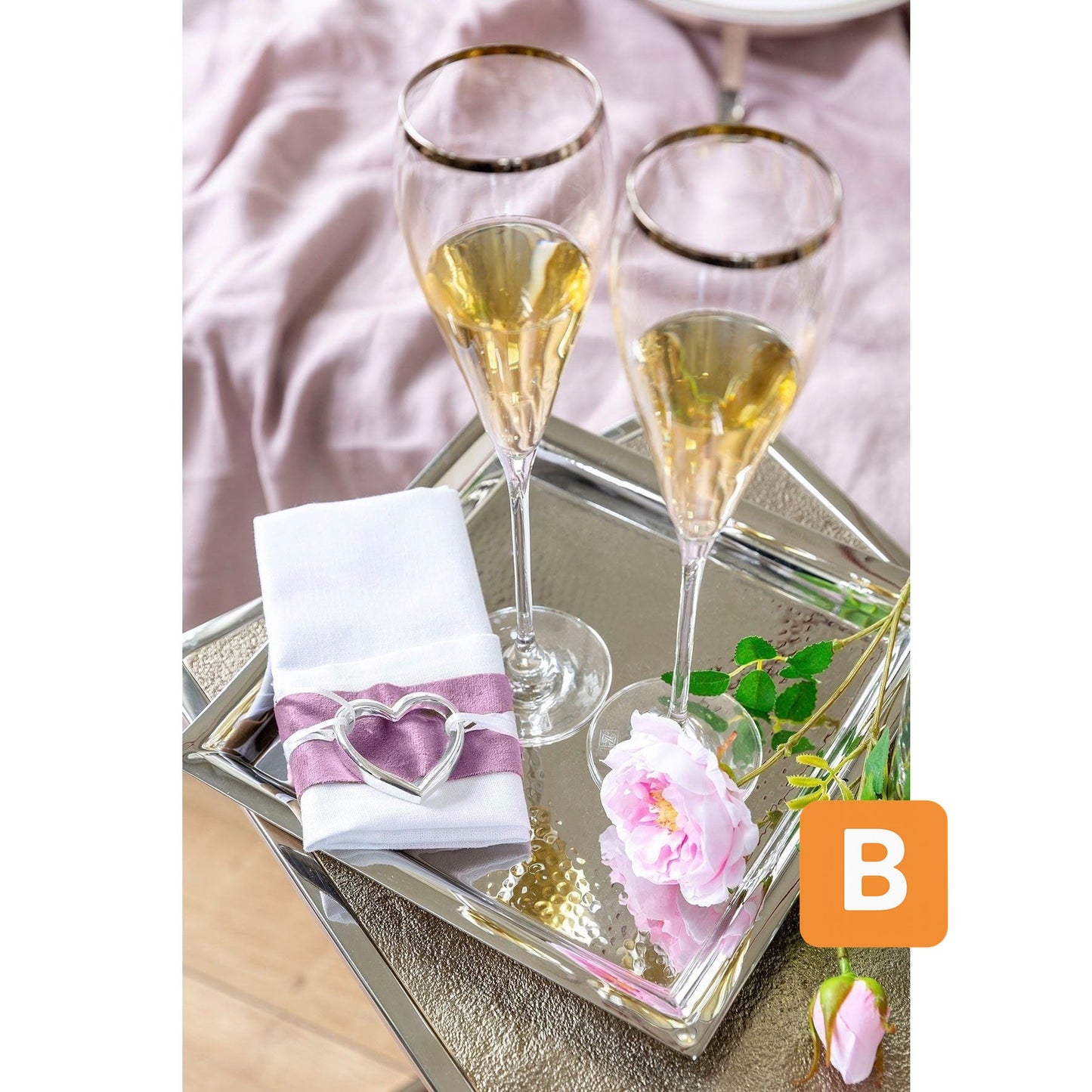 Tablett "NAGANO", Edelstahl, 24 cm - FINK Fink GmbH & Co. KG