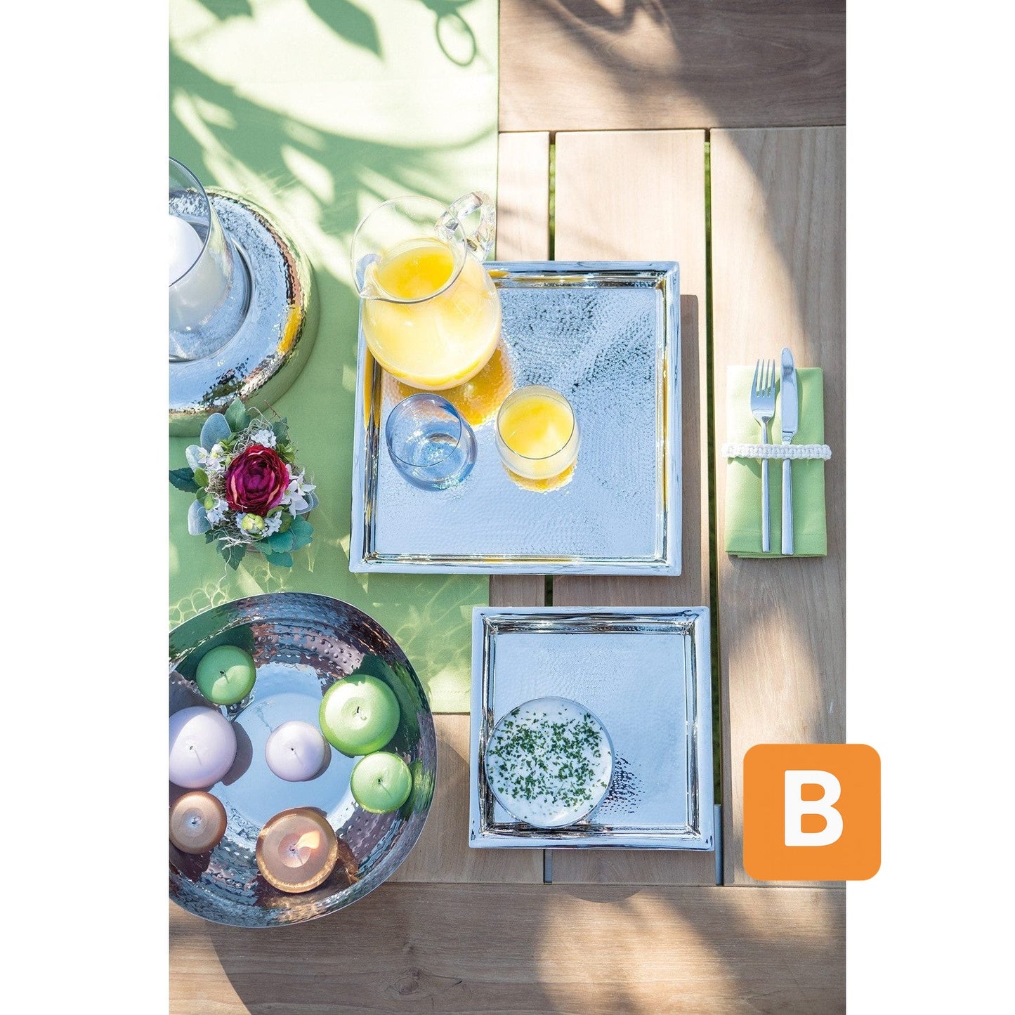 Tablett "NAGANO", Edelstahl, 34 cm - FINK Fink GmbH & Co. KG