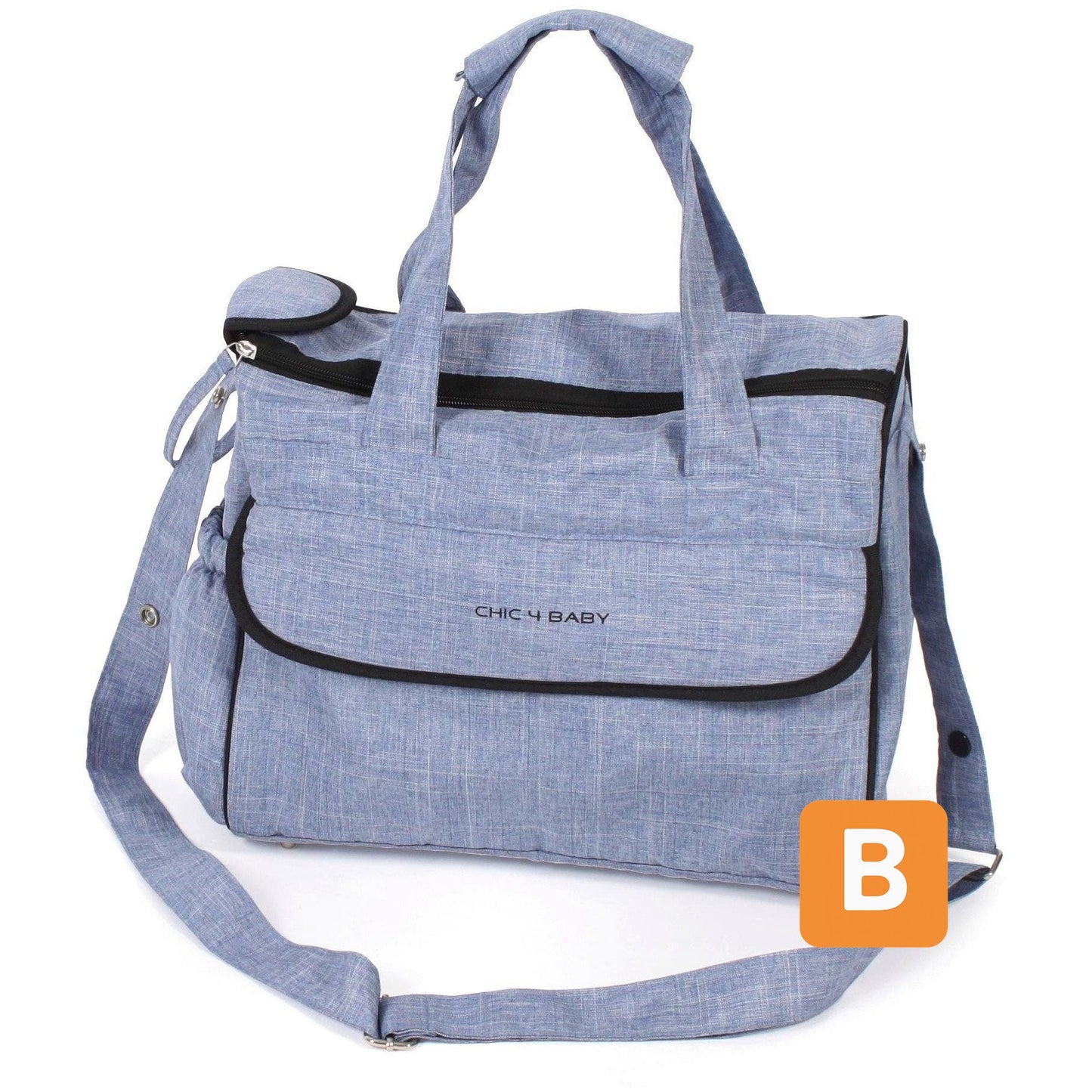 Wickeltasche "Komfort", hellblau - CHIC4BABY CHIC4BABY