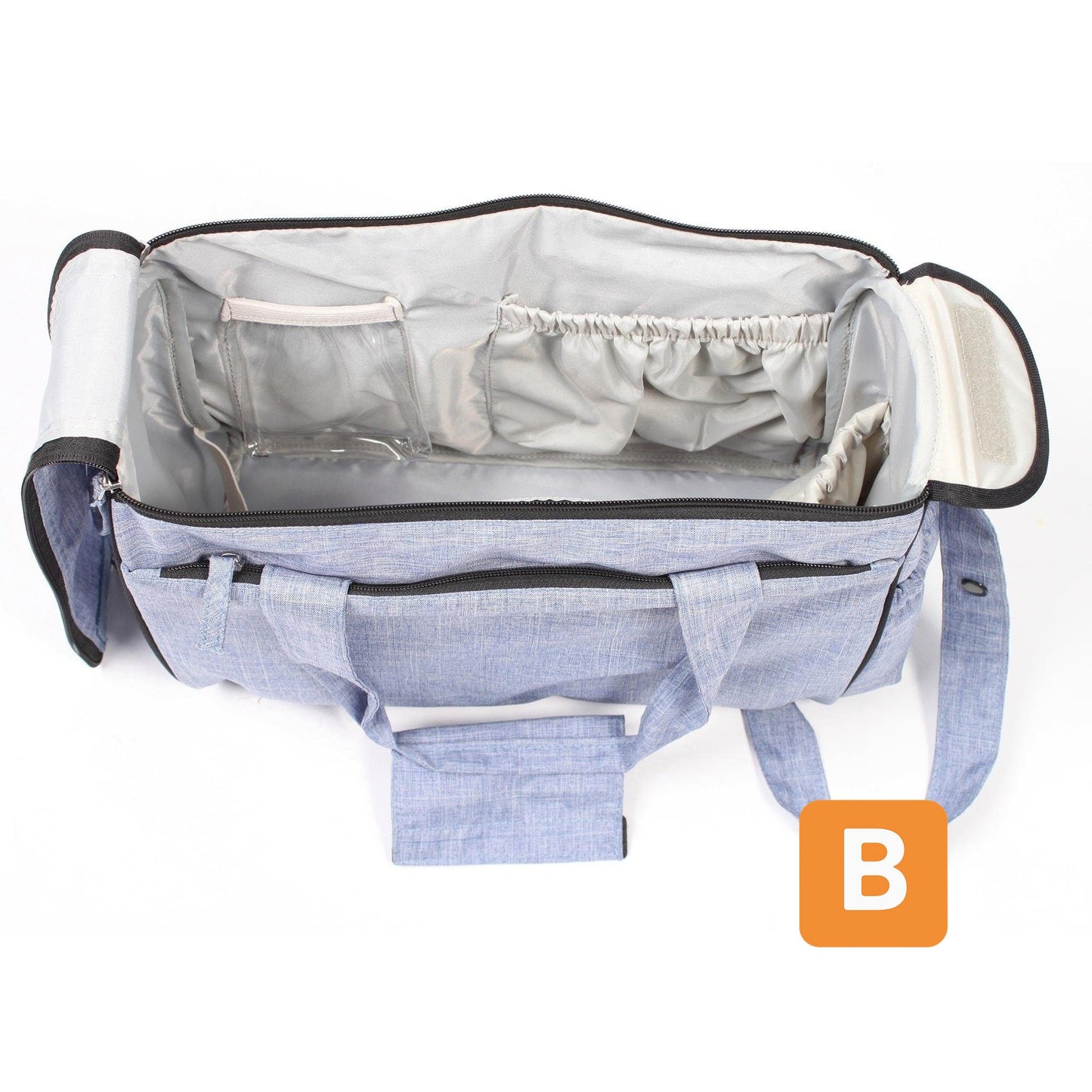 Wickeltasche "Komfort", hellblau - CHIC4BABY CHIC4BABY