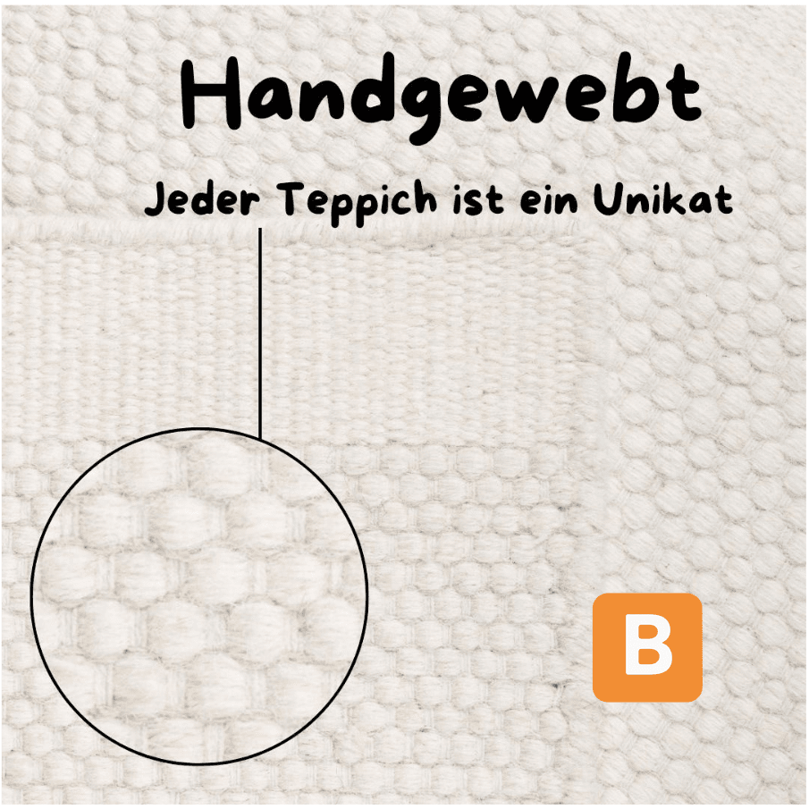 Wollteppich "Woolscape", Maße: 200x200cm - andas andas