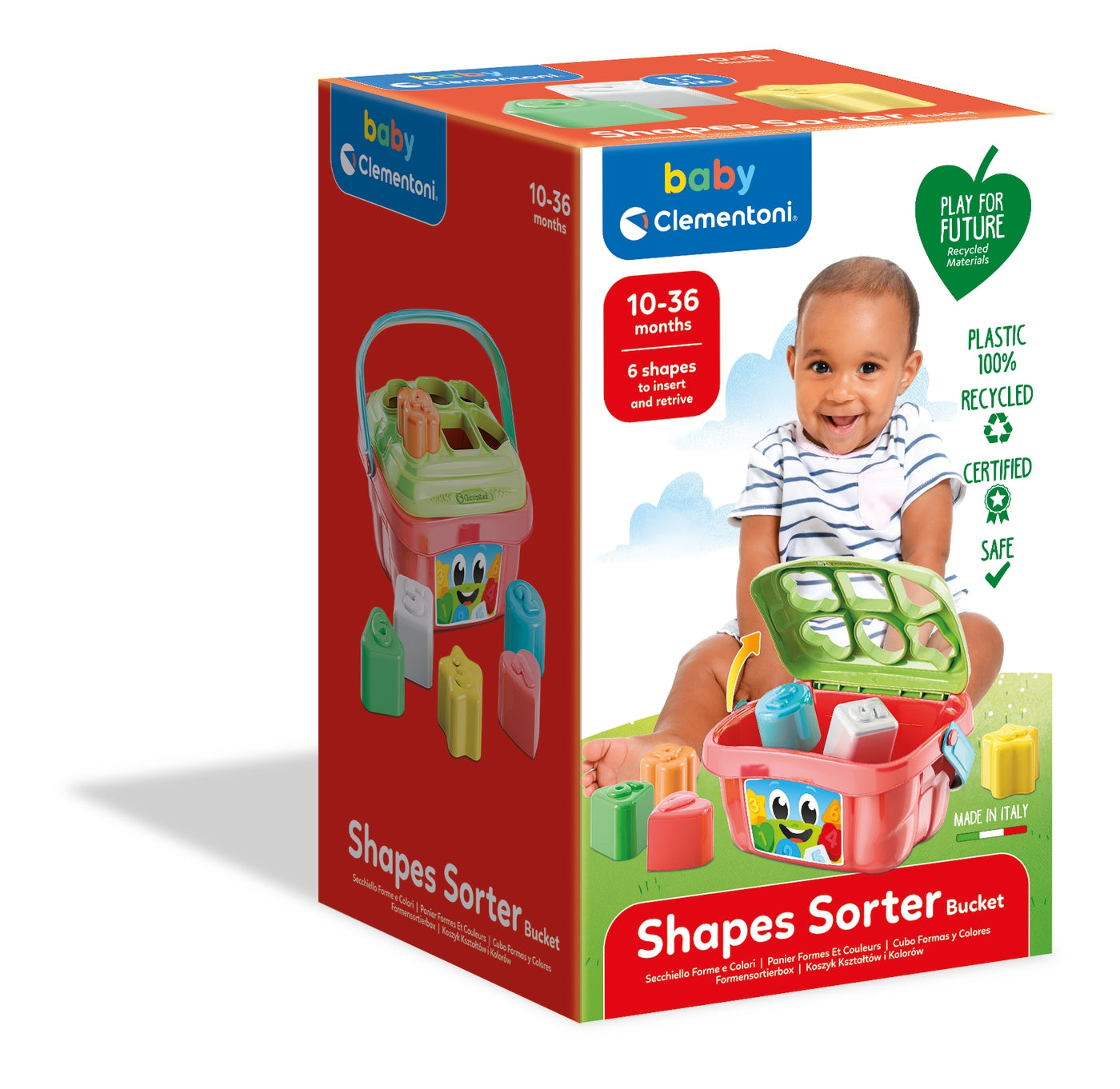 Baby shape sorting box