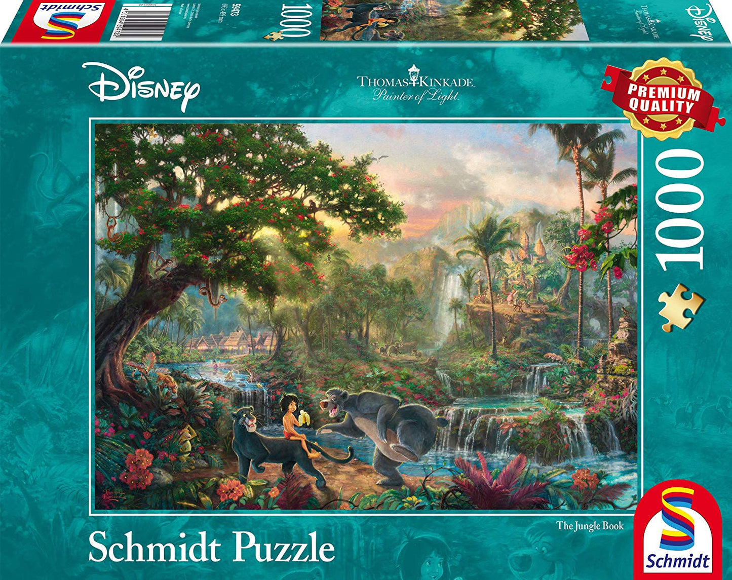 Disney, El libro de la selva - Rompecabezas de 1000 piezas (Thomas Kinkade)