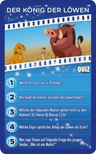 Movimientos Ganadores 62769 - Cuestionario de Clásicos Disney - Juego de Cartas