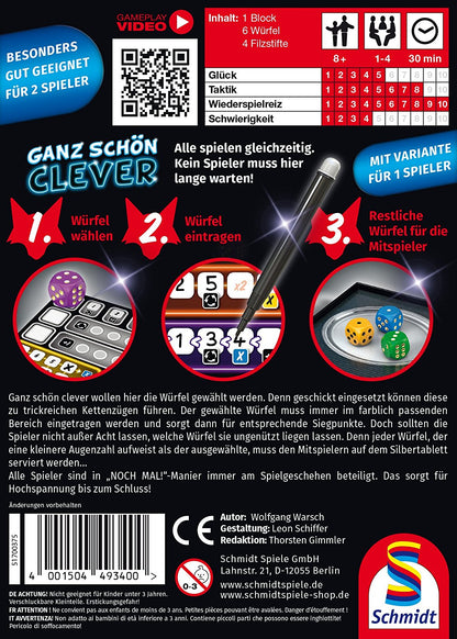 Ganz schön clever  - Spiel