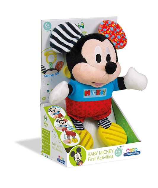 Disney Baby - Plush Mickey with Teething Ring - First Activities