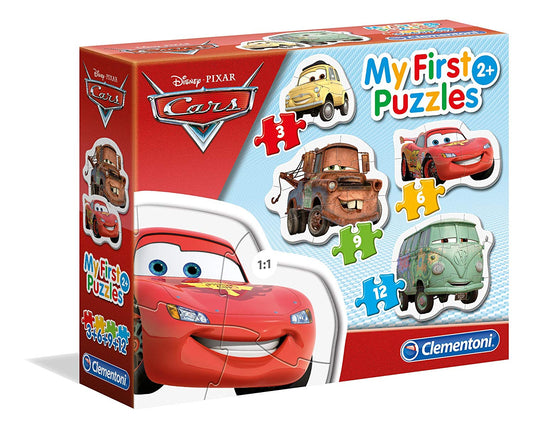 Clementoni 20804 - Mis primeros rompecabezas - Rompecabezas de 3+6+9+12 piezas - Disney Cars