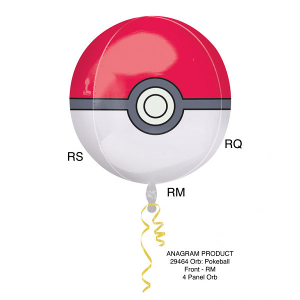 Pokémon - Pokébola con globo de aluminio