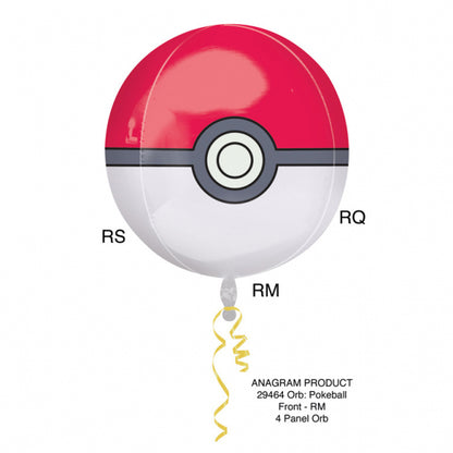 Pokémon - Pokébola con globo de aluminio