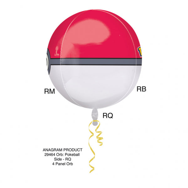 Pokémon - Pokébola con globo de aluminio
