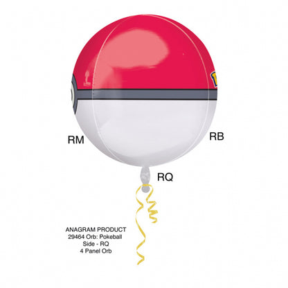 Pokémon - Pokébola con globo de aluminio