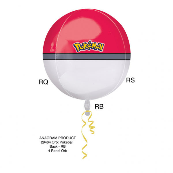 Pokémon - Pokébola con globo de aluminio