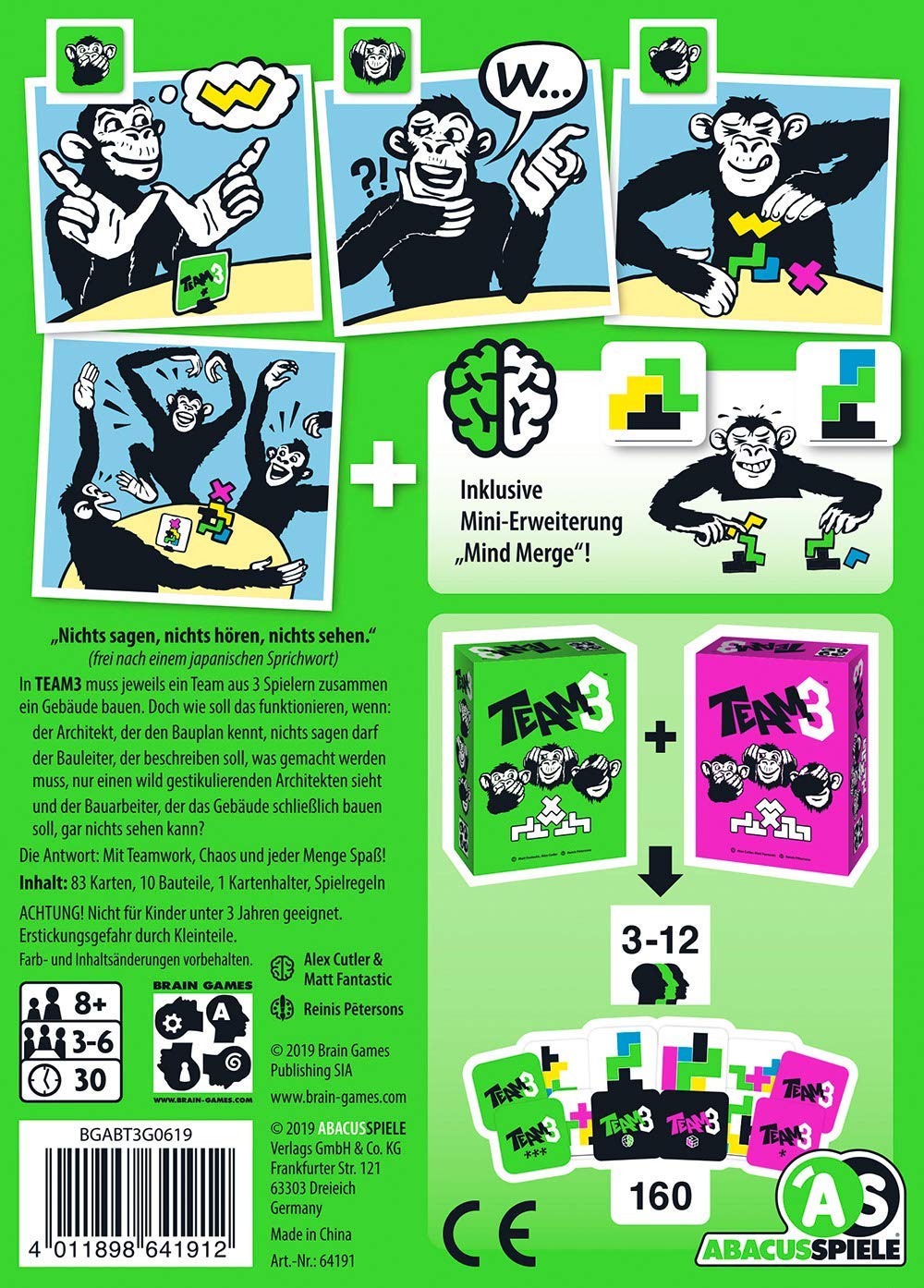 Abacus Spiele 64191 - Team 3, grün