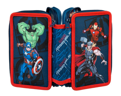 Avengers - Estuche de lápices triple con relleno