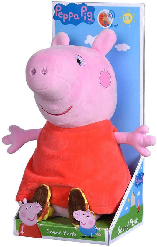 Simba 109261009 - Peppa Pig: Figura de peluche Peppa con sonido