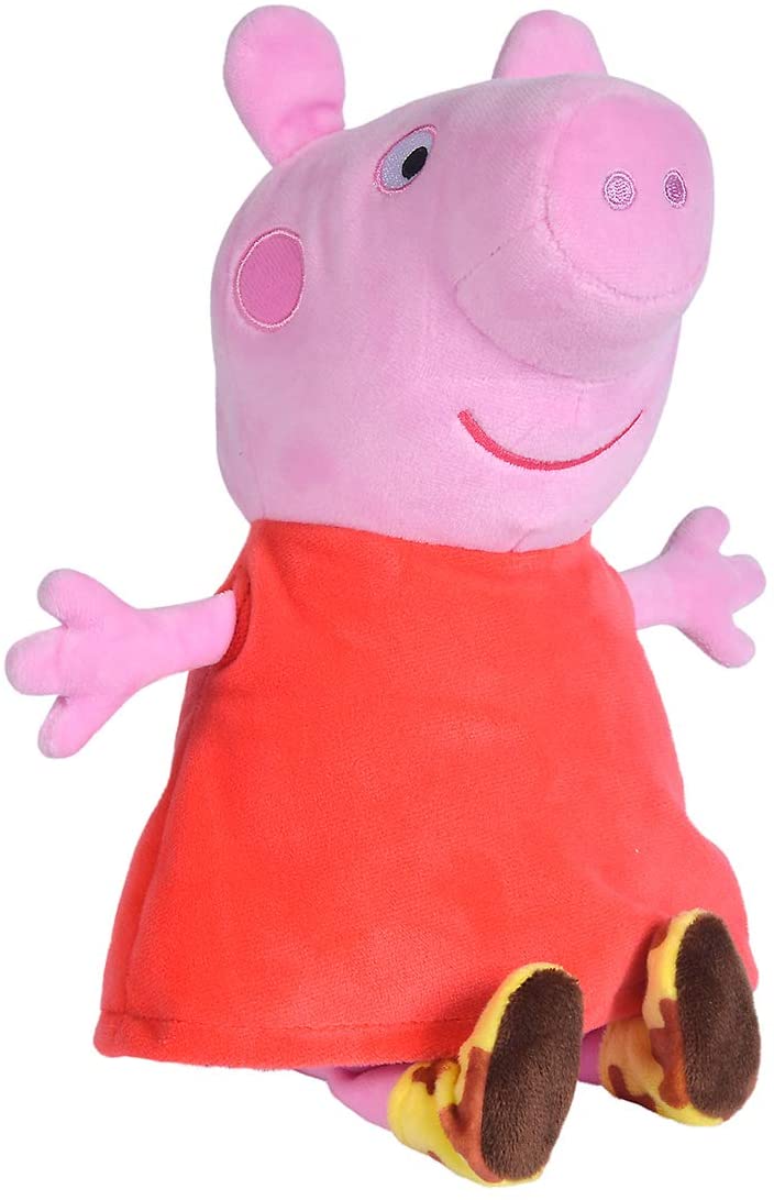 Simba 109261009 - Peppa Pig: Figura de peluche Peppa con sonido