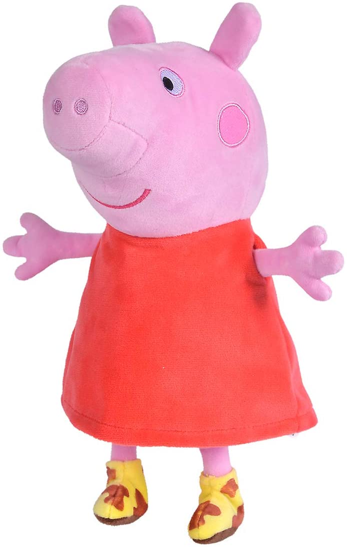 Simba 109261009 - Peppa Pig: Figura de peluche Peppa con sonido
