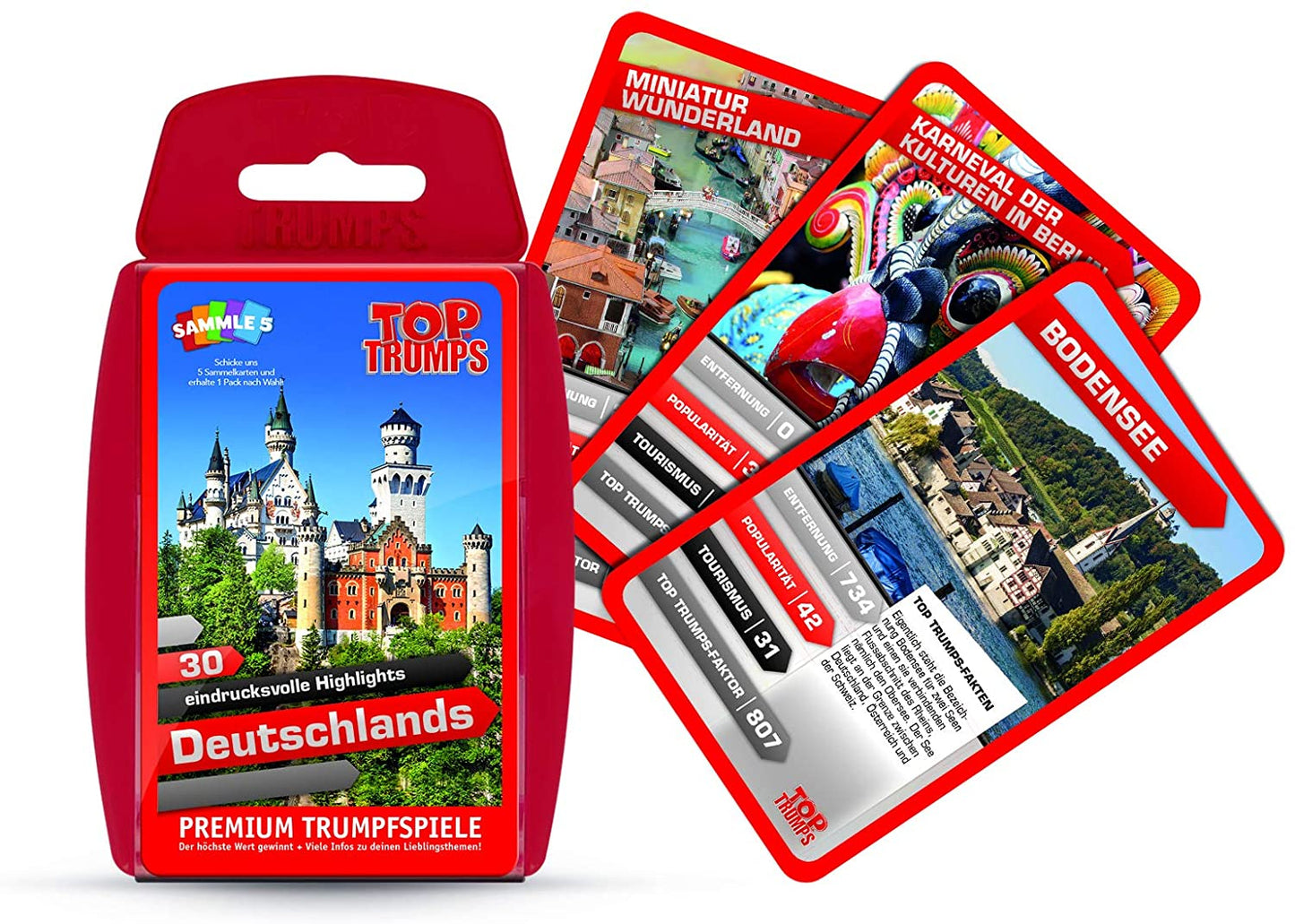 Winning Moves 63193 - Top Trumps - 30 momentos destacados impresionantes de Alemania