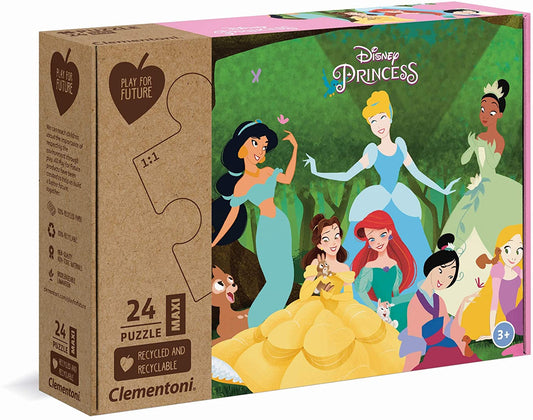 Clementoni 20257 - Princess - 24 piece puzzle - Special Series Puzzle - Maxi Play for Future