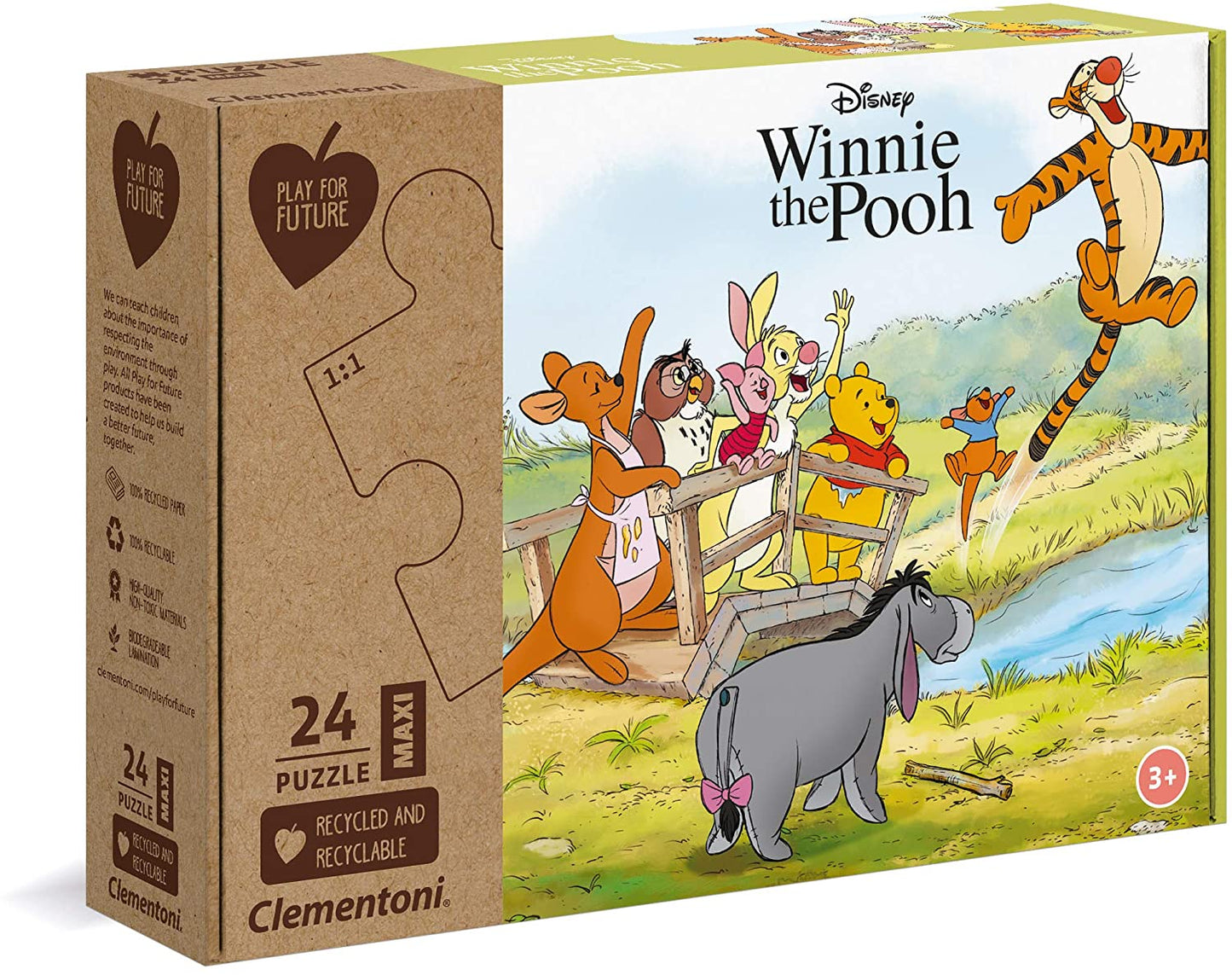 Clementoni 20259 - Winnie the Pooh - 24 Piece Maxi Puzzle - Special Series Puzzle - Play for Future