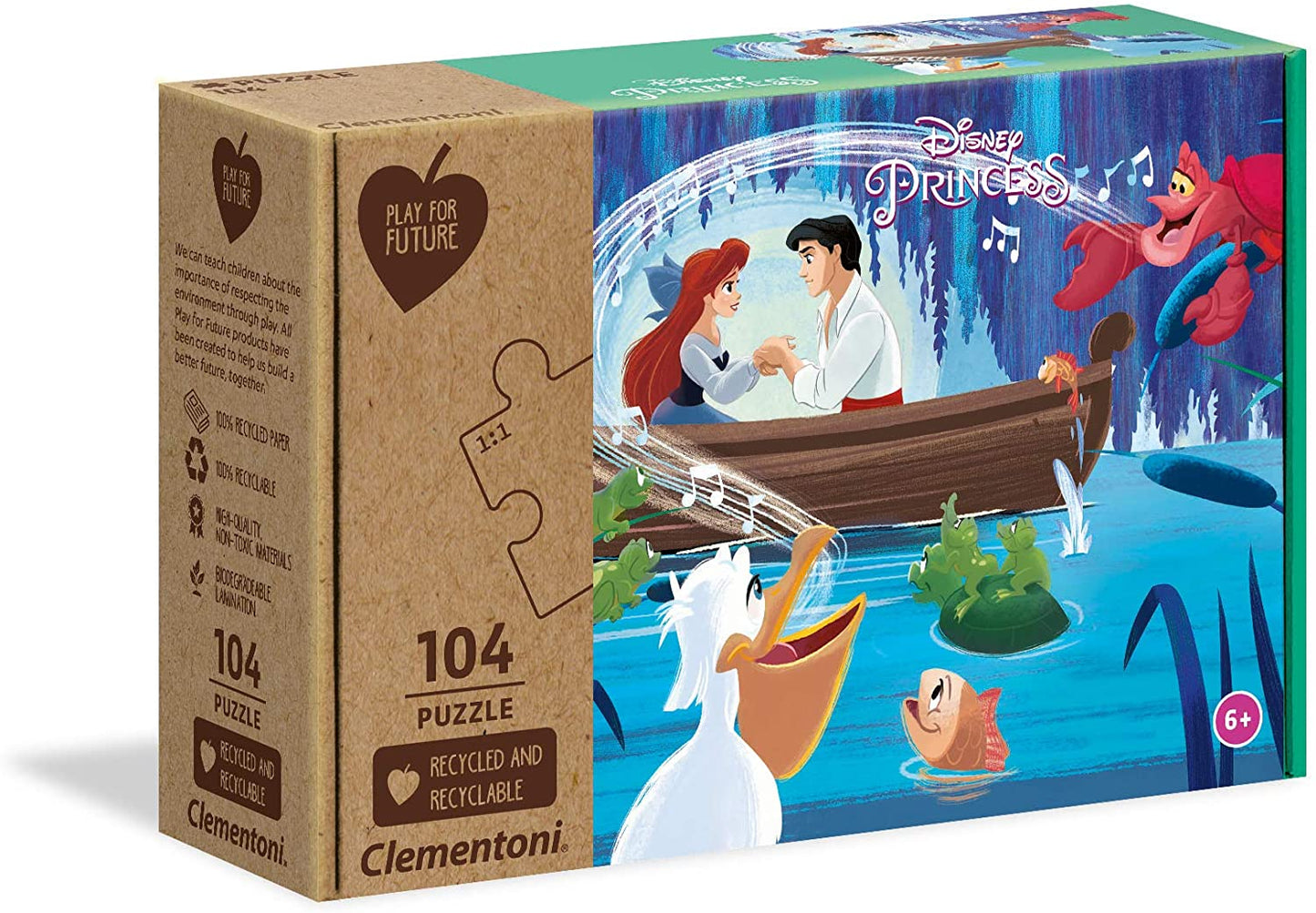 Clementoni 27152 - The Little Mermaid - 104-piece puzzle - Special Series Puzzle - Play for Future
