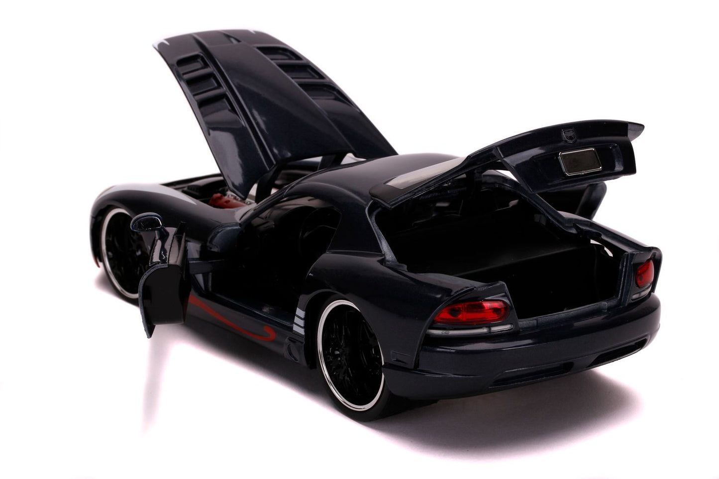 Jada Toys 253225015 - Marvel Spiderman Venom 2008 Dodge Viper SRT10, 1:24 - model car