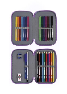 Estuche de lápices de dos pisos lleno de Frozen 2 de Disney