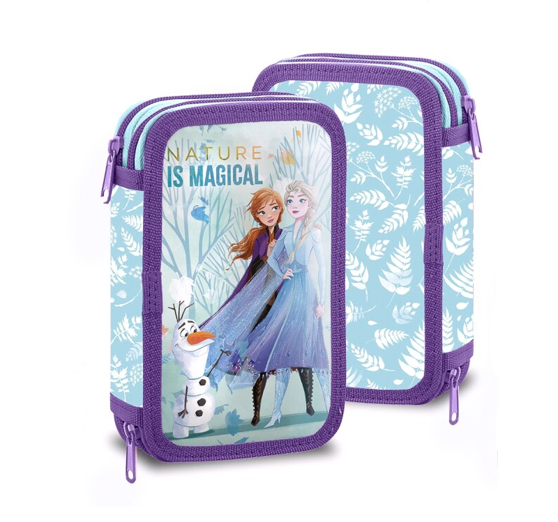 Estuche de lápices de dos pisos lleno de Frozen 2 de Disney