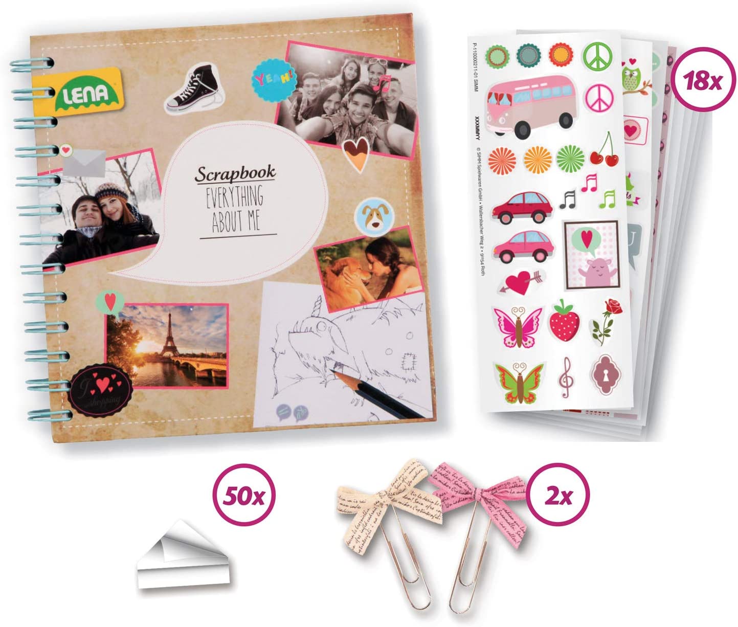 LENA - 42332 - Scrapbook, klein