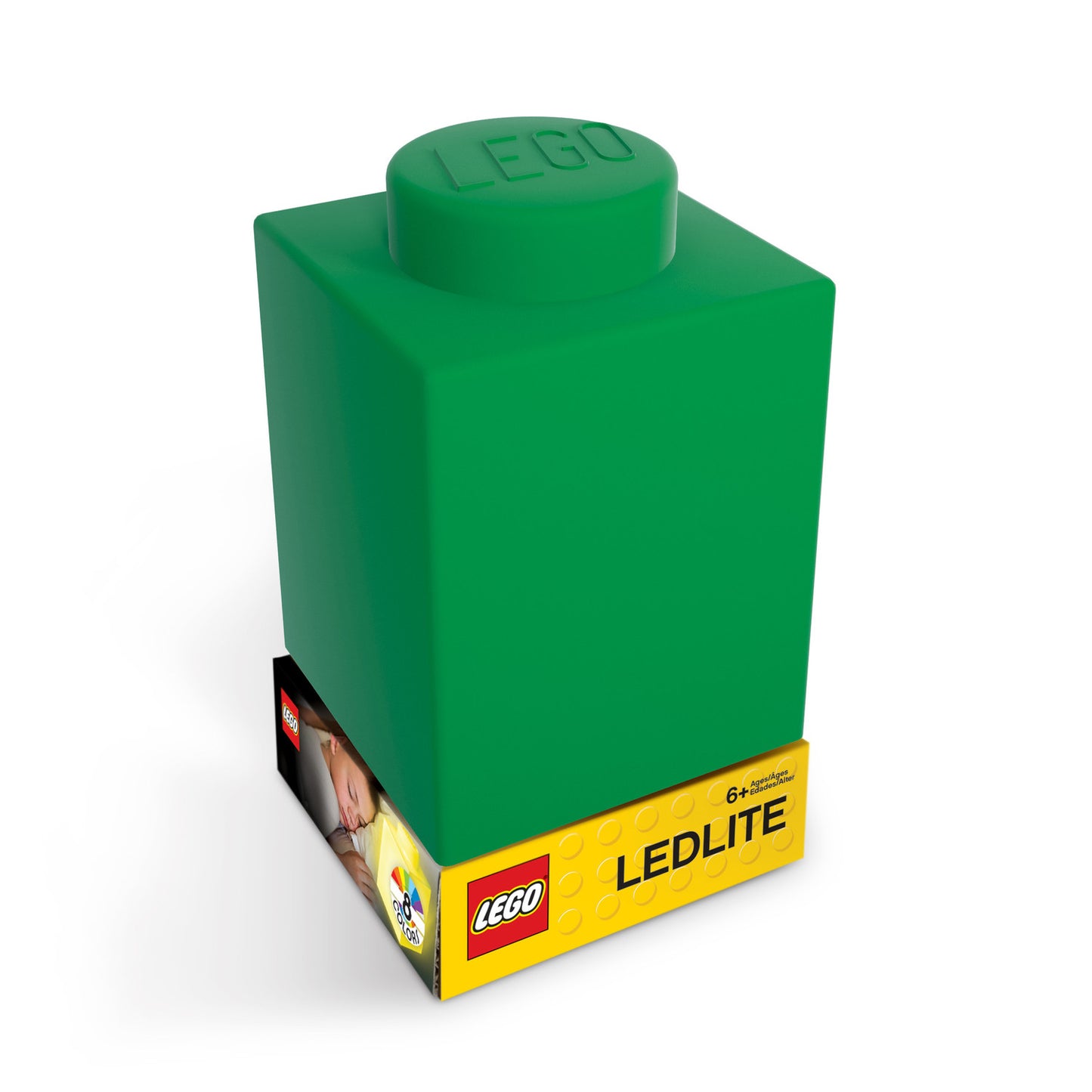 LEGO® Classic - Lego brick night light made of silicone - color green