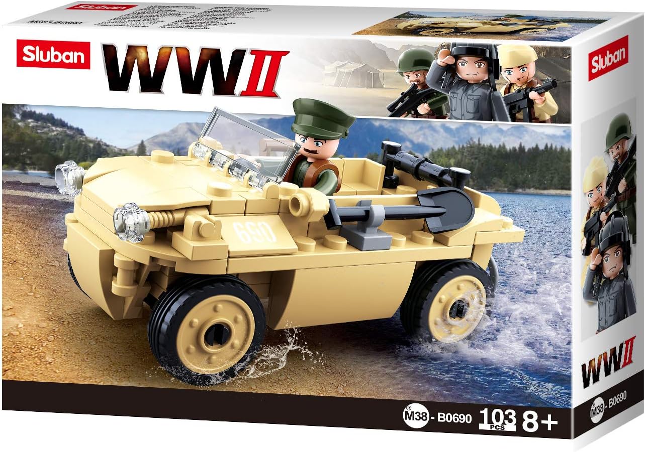 Sluban M38-B0690 - Ejército de la Segunda Guerra Mundial - Vehículo anfibio