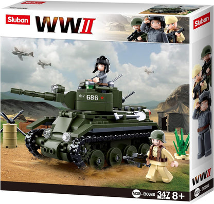 Sluban M38-B0686 - Ejército de la Segunda Guerra Mundial - Tanque de Caballería Aliada