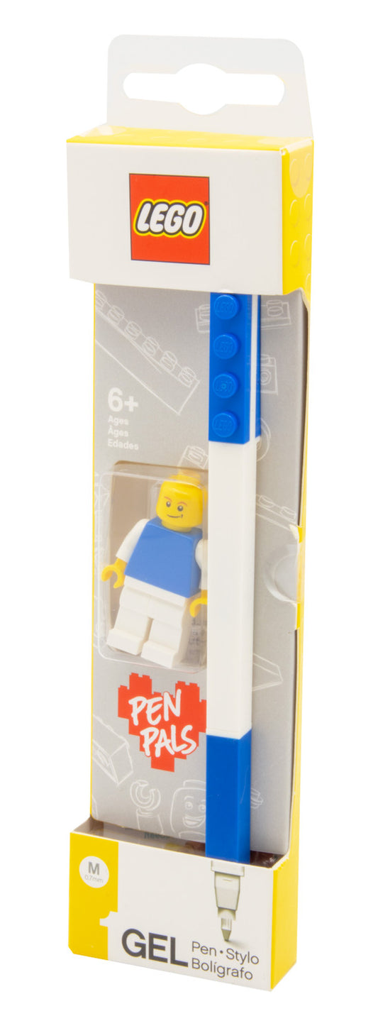 Bolígrafo de gel LEGO® con figura de Lego - color azul