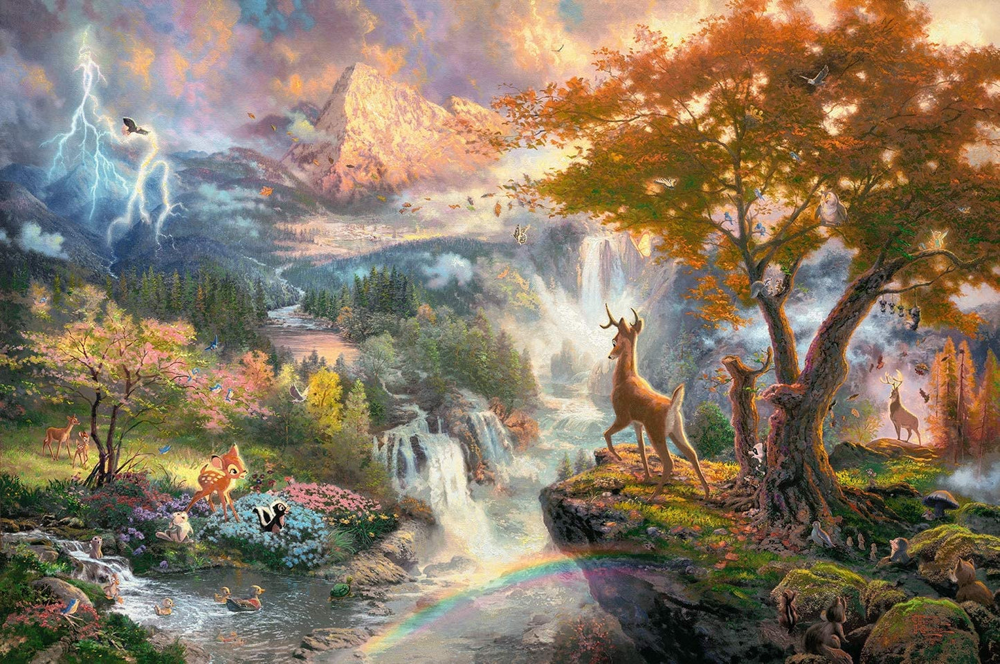 Disney, Bambi - 1000 Teile Puzzle (Thomas Kinkade)