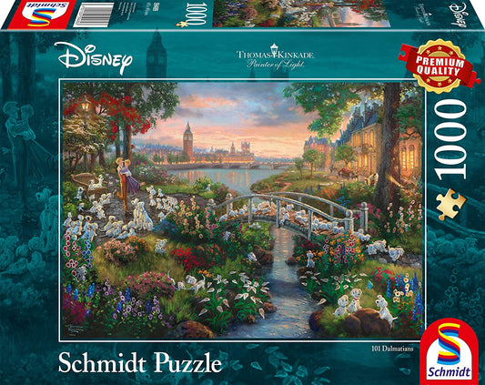 Disney, 101 Dalmatiner  - 1000 Teile Puzzle (Thomas Kinkade)