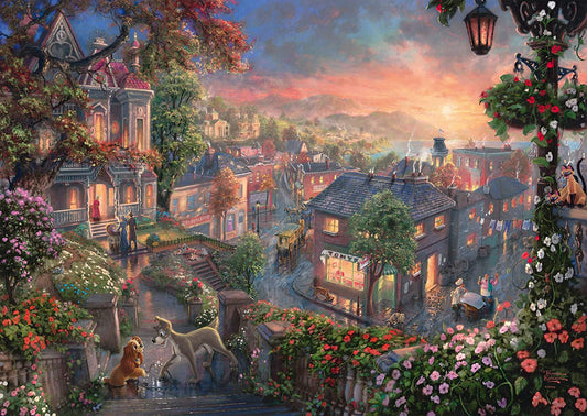 Disney, Susi und Strolch  - 1000 Teile Puzzle (Thomas Kinkade)