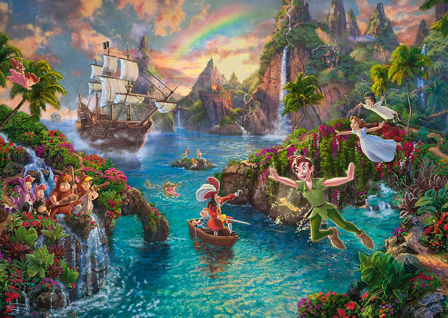 Disney, Peter Pan  - 1000 Teile Puzzle (Thomas Kinkade)