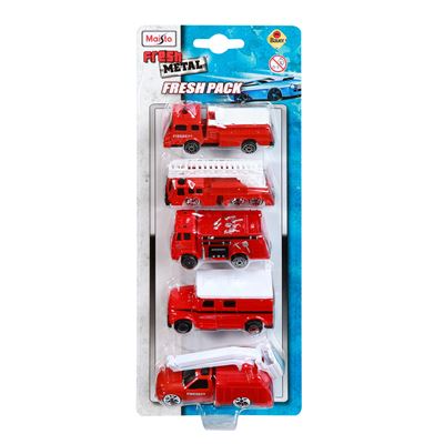 Maisto Toys - Fresh Metal 5-er Set Modellautos, 7,5cm (6-fach sortiert) - Modellauto