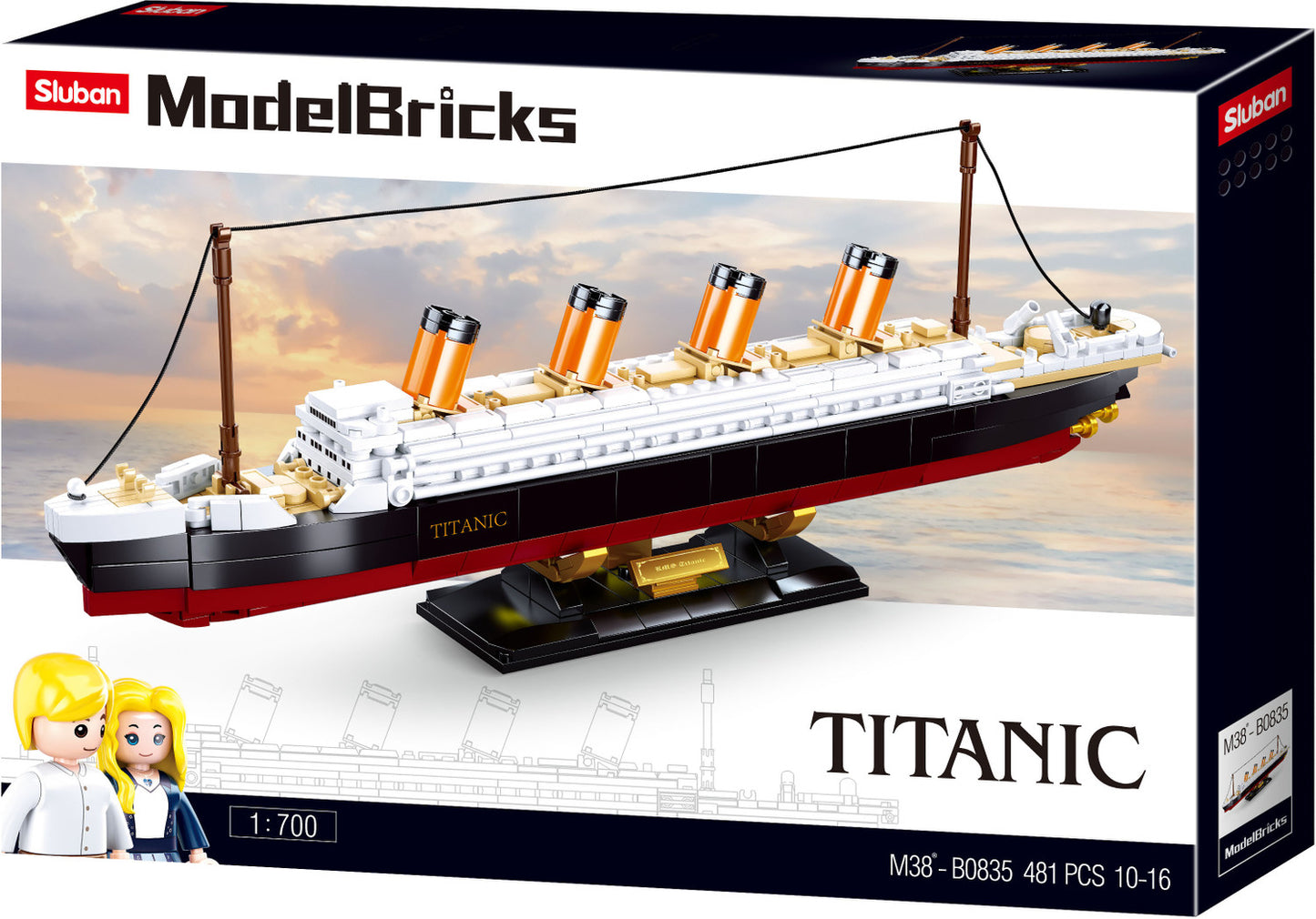 Sluban M38-B0835 - Model Bricks - Titanic Medium