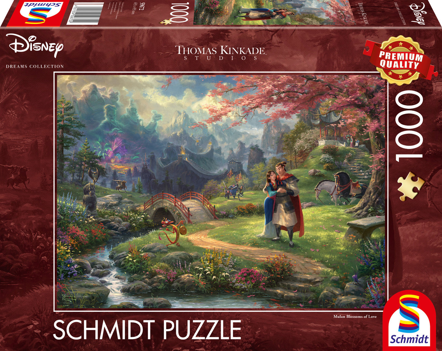 Disney, Mulan - 1000 Teile Puzzle (Thomas Kinkade)