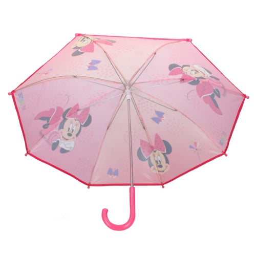 Paraguas de Minnie Mouse de Disney "No te preocupes por la lluvia"