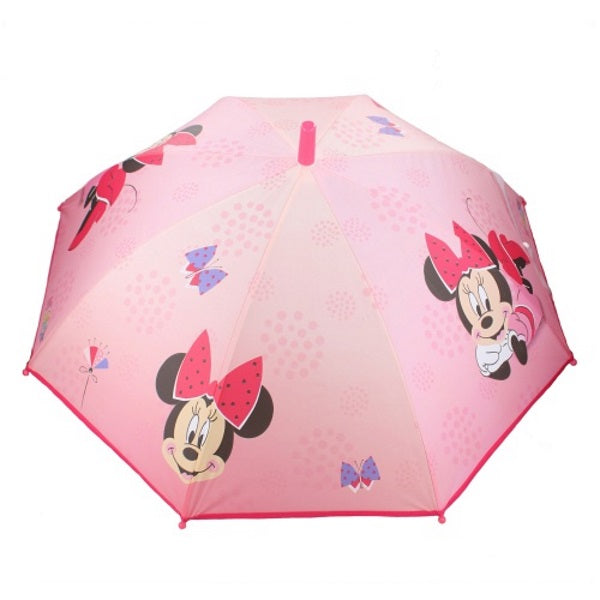 Paraguas de Minnie Mouse de Disney "No te preocupes por la lluvia"