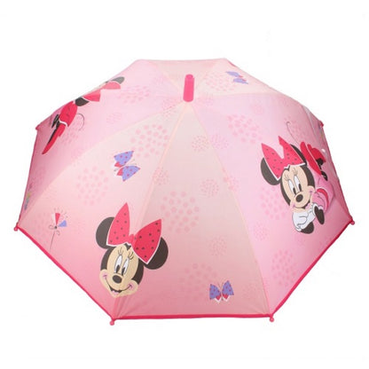 Paraguas de Minnie Mouse de Disney "No te preocupes por la lluvia"