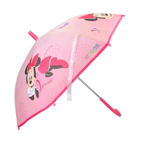 Paraguas de Minnie Mouse de Disney "No te preocupes por la lluvia"