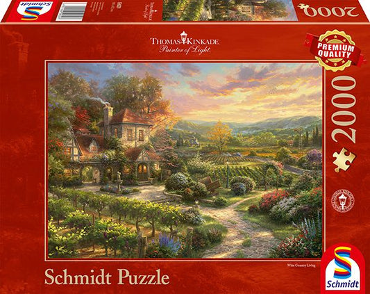Thomas Kinkade - In den Weinbergen - 2000 Teile Puzzle